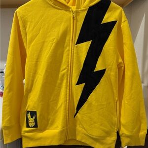 Yellow Pikachu Kids Hoodie size L
